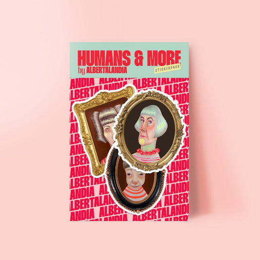 Humans & More - Small sticker pack