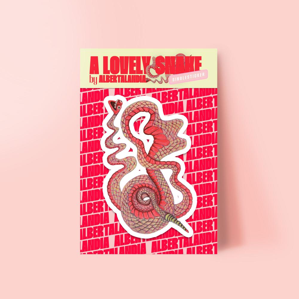A lovely snake - Single sticker pack