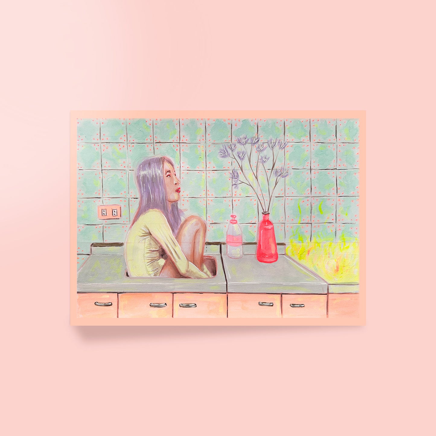 Kitchen on fire - Print